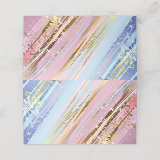 Getextureerde roze achtergrond klantenkaartje (Buitenkant ongevouwen)