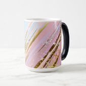 Getextureerde roze achtergrond magische mok (Voorkant rechts)