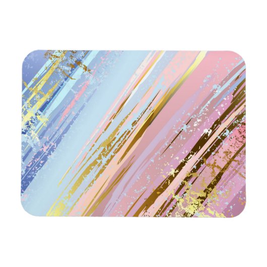 Getextureerde roze achtergrond magneet (Horizontaal)