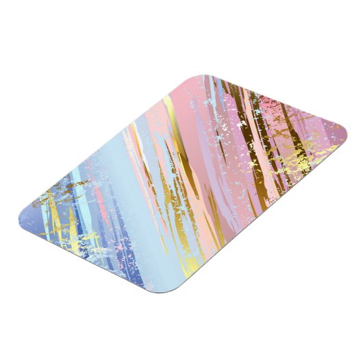 Getextureerde roze achtergrond magneet (Linkerzijde)