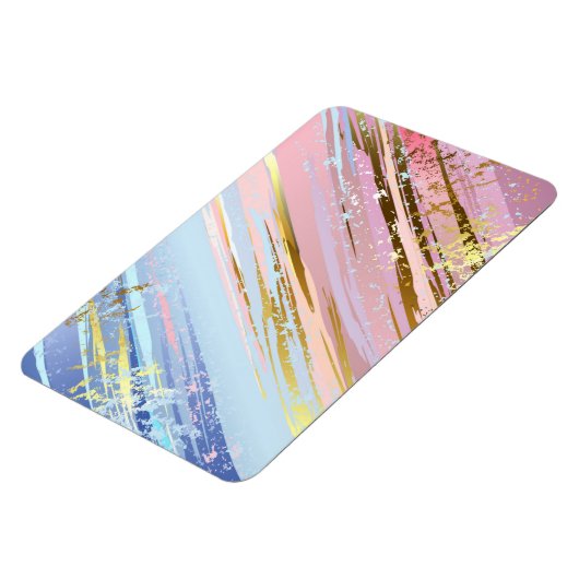 Getextureerde roze achtergrond magneet (Linkerzijde)