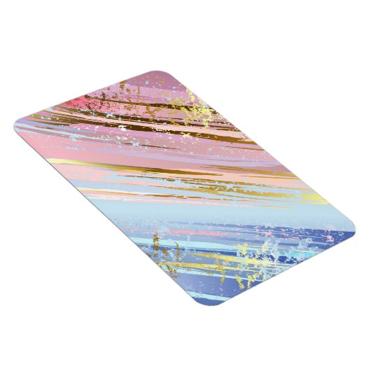 Getextureerde roze achtergrond magneet (Rechterzijde)