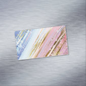 Getextureerde roze achtergrond magnetisch visitekaartje (Voorbeeld)