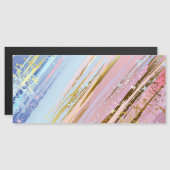 Getextureerde roze achtergrond magnetische uitnodiging (Voorkant / Achterkant)