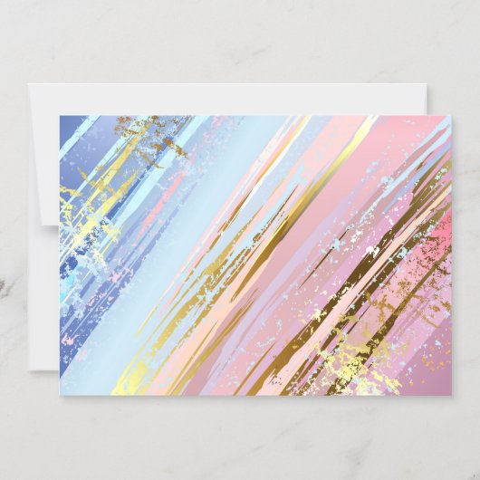 Getextureerde roze achtergrond magnetische uitnodiging (Voorkant)