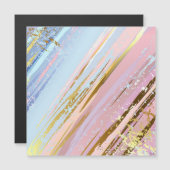 Getextureerde roze achtergrond magnetische uitnodiging (Voorkant / Achterkant)