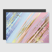 Getextureerde roze achtergrond magnetische uitnodiging (Voorkant / Achterkant)