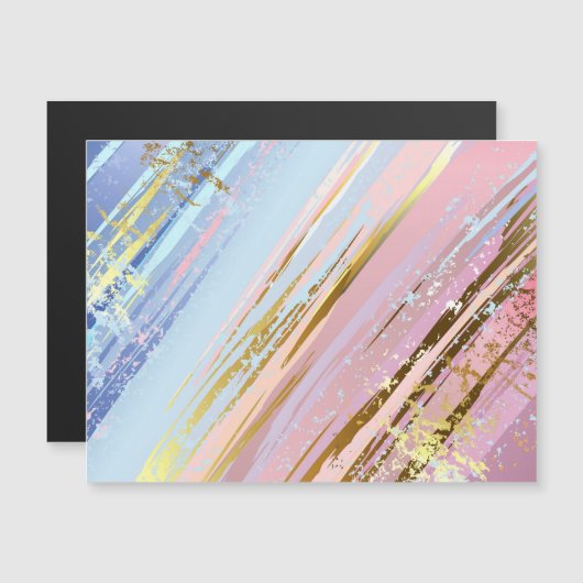 Getextureerde roze achtergrond magnetische uitnodiging (Voorkant / Achterkant)