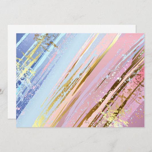 Getextureerde roze achtergrond menu (Voorkant / Achterkant)