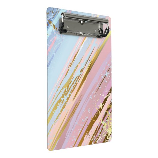Getextureerde roze achtergrond mini klembord (Schuin)