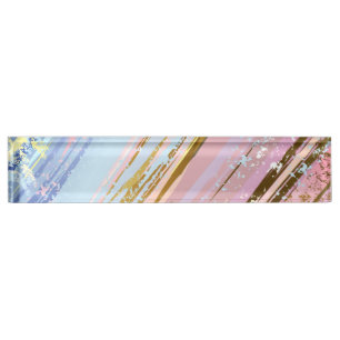 Getextureerde roze achtergrond naambordje