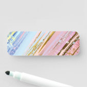 Getextureerde roze achtergrond naamplaatje (In situ)