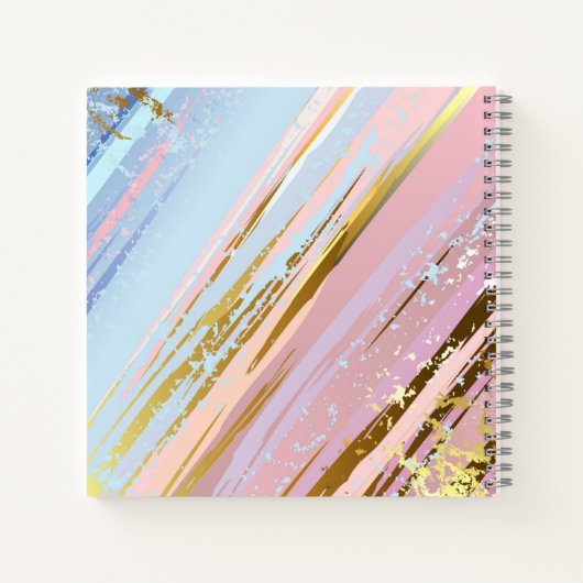 Getextureerde roze achtergrond notitieboek (Achterkant)