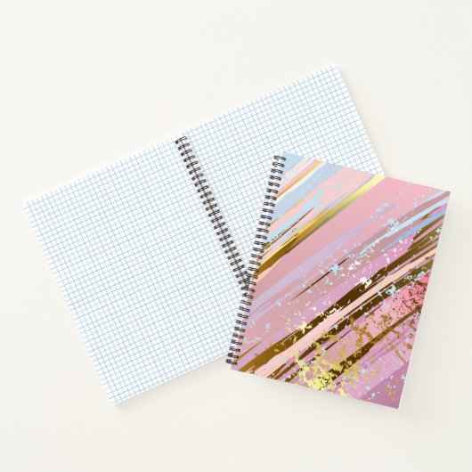 Getextureerde roze achtergrond notitieboek (Binnen)