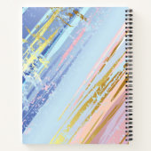 Getextureerde roze achtergrond notitieboek (Achterkant)