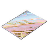 Getextureerde roze achtergrond notitieboek (Linkerzijde)