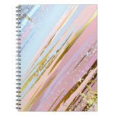 Getextureerde roze achtergrond notitieboek (Voorkant)