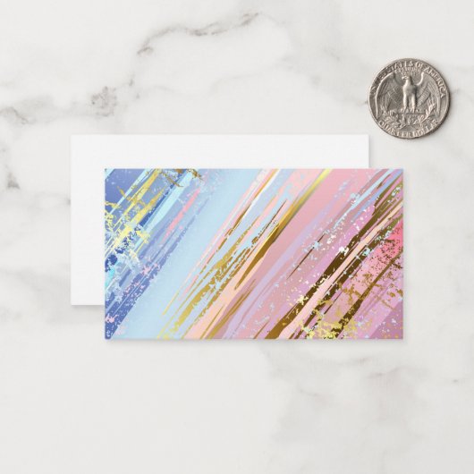 Getextureerde roze achtergrond notitiekaartje (Voorkant / Achterkant in situ)