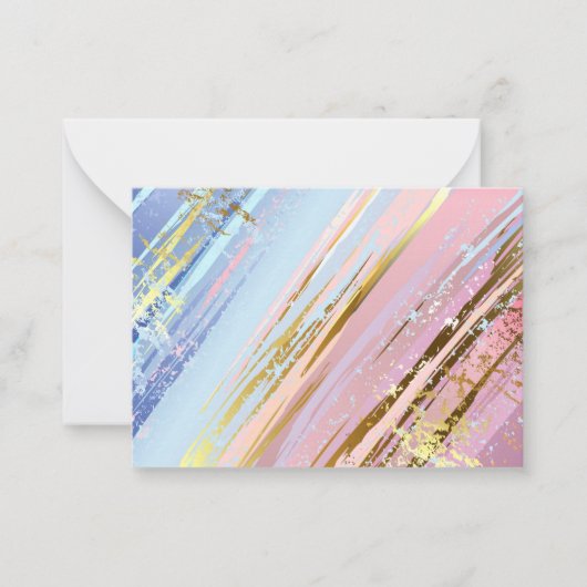 Getextureerde roze achtergrond notitiekaartje (Voorkant)