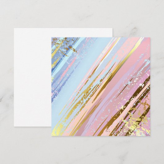 Getextureerde roze achtergrond notitiekaartje (Voorkant / Achterkant)