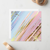 Getextureerde roze achtergrond notitiekaartje (Voorkant / Achterkant in situ)