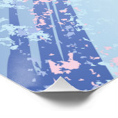 Getextureerde roze achtergrond perfect poster (Hoek)