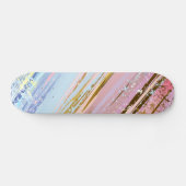 Getextureerde roze achtergrond persoonlijk skateboard (Horizontaal)