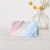 Getextureerde roze achtergrond plaatskaartje (Achterkant)