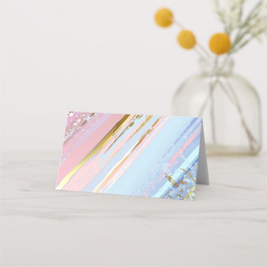 Getextureerde roze achtergrond plaatskaartje (Achterkant)