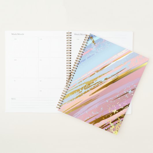 Getextureerde roze achtergrond planner (Display)
