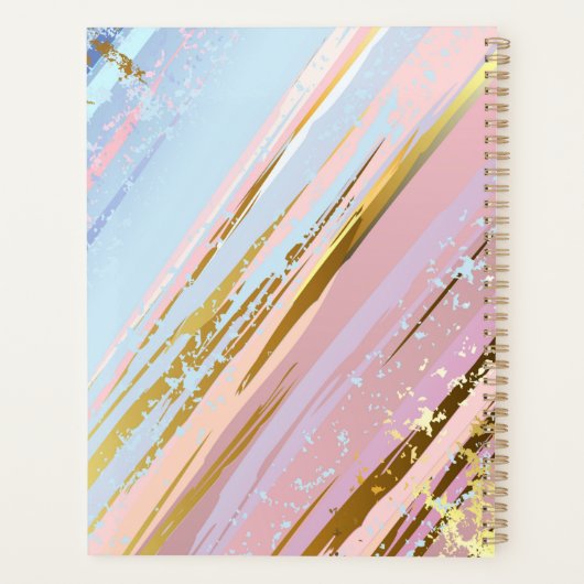 Getextureerde roze achtergrond planner (Achterkant)