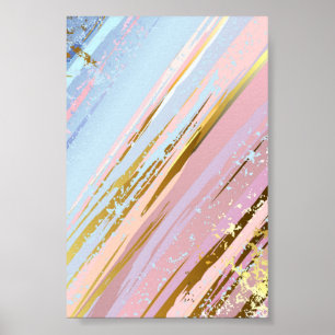 Getextureerde roze achtergrond poster