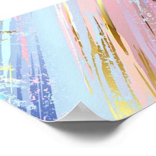 Getextureerde roze achtergrond poster (Hoek)