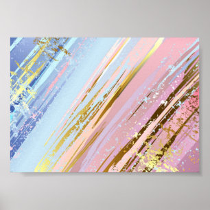 Getextureerde roze achtergrond poster