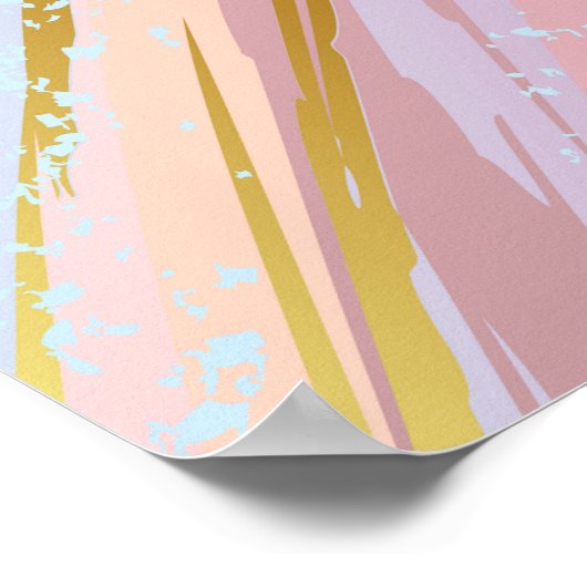 Getextureerde roze achtergrond poster (Hoek)