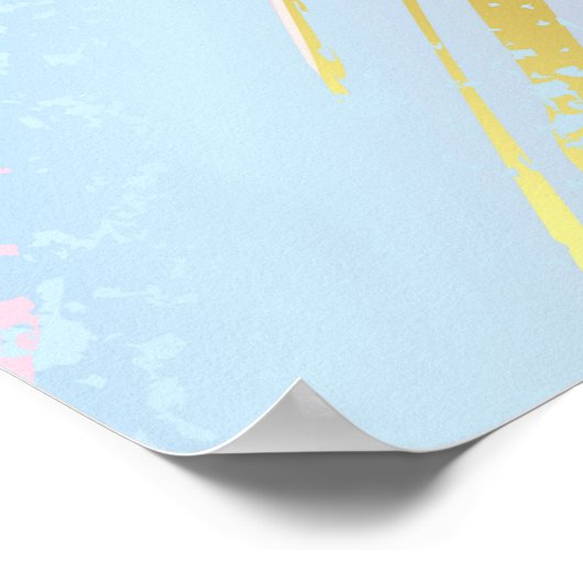 Getextureerde roze achtergrond poster (Hoek)