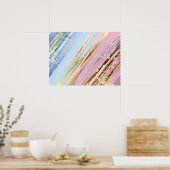 Getextureerde roze achtergrond poster (Keuken)