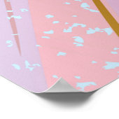 Getextureerde roze achtergrond poster (Hoek)