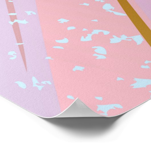 Getextureerde roze achtergrond poster (Hoek)