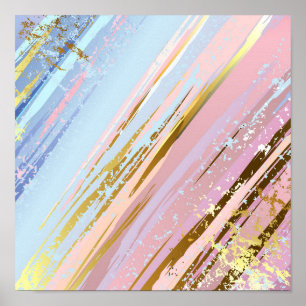 Getextureerde roze achtergrond poster