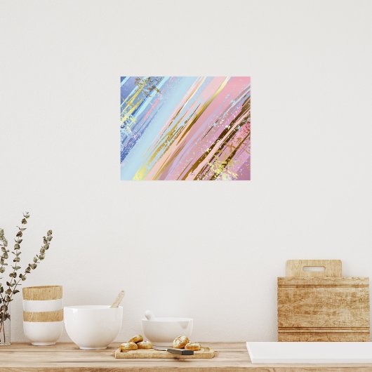 Getextureerde roze achtergrond poster (Keuken)