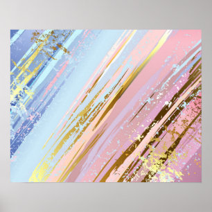 Getextureerde roze achtergrond poster