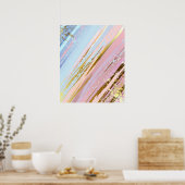 Getextureerde roze achtergrond poster (Keuken)