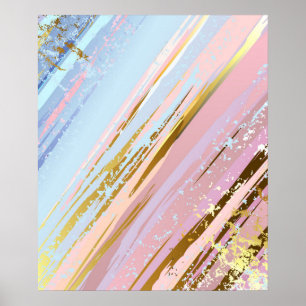 Getextureerde roze achtergrond poster