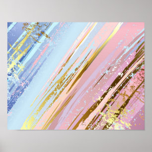 Getextureerde roze achtergrond poster