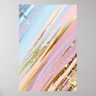 Getextureerde roze achtergrond poster