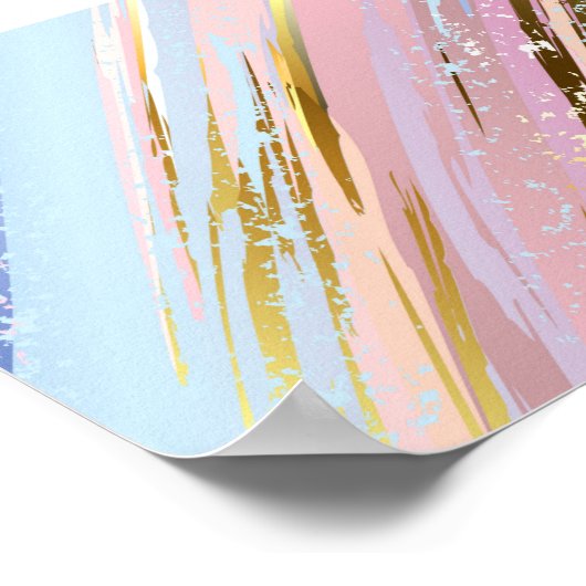 Getextureerde roze achtergrond poster (Hoek)