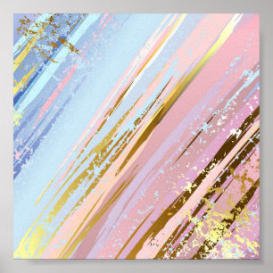 Getextureerde roze achtergrond poster