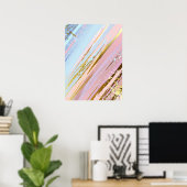 Getextureerde roze achtergrond poster (Thuiskantoor)