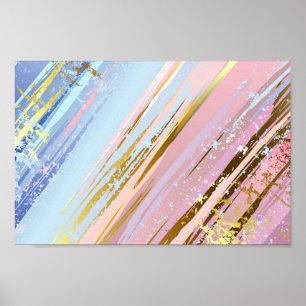 Getextureerde roze achtergrond poster